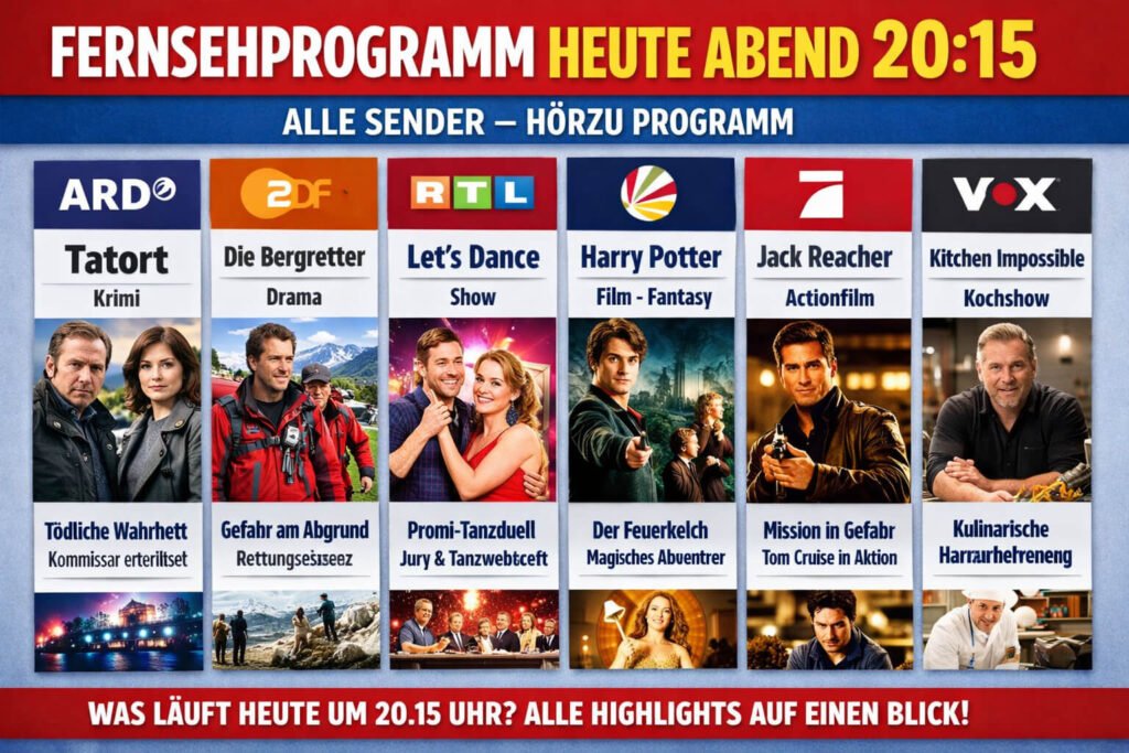 fernsehprogramm heute abend 20.15 alle sender hörzu programm